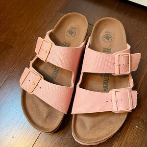 Pink Fabric Birkenstocks
